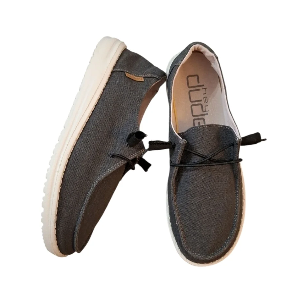 Hey Dude Wendy Boho Gray Lightweight Slip On Casual Shoe Women’s Size 7